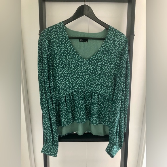Frank & Oak Blouse - Floral Green - XS - Picture 1 of 2